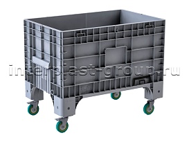 Контейнер iBox сплошной на колесах серый во Владикавказе Контейнер iBox сплошной на колесах серый во Владикавказе