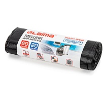 Мешки для мусора 60 л, черные, в рулоне 20 шт., ПНД, 10 мкм, 700х600 мм, LAIMA, 601381 во Владикавказе Мешки для мусора 60 л, черные, в рулоне 20 шт., ПНД, 10 мкм, 700х600 мм, LAIMA, 601381 во Владикавказе