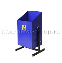 Урна уличная металлическая 24 л квадратная синяя во Владикавказе