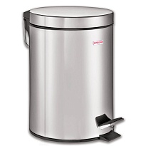 Ведро-контейнер для мусора (урна) с педалью LAIMA Classic, 5 л, зеркальное, нержавеющая сталь, со съемным внутренним ведром во Владикавказе