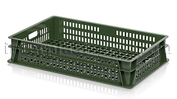 Ящик (лоток) для хлеба, овощей и фруктов перфорированный зеленый во Владикавказе Ящик (лоток) для хлеба, овощей и фруктов перфорированный зеленый во Владикавказе