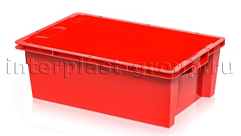 Ящик универсальный для овощей, фруктов и хлеба сплошной красный во Владикавказе