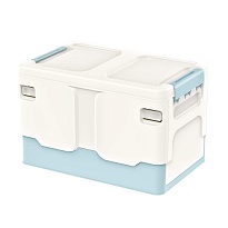 Ящик пластиковый складной белый, дно голубое, 370х240х240 мм во Владикавказе Ящик пластиковый складной белый, дно голубое, 370х240х240 мм во Владикавказе