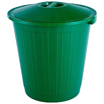 Мусорный бак с крышкой 50 л зеленый 50 зеленый во Владикавказе