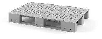 Поддон пластиковый перфорированный (усилен 2 трубами) с бортиками серый во Владикавказе