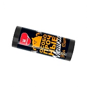 Мешки для мусора 90 л, черные, рулон 15 шт., ПНД, 20 мкм, 850х650 мм, Особопрочные, МП7825