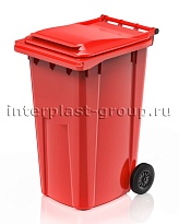 Контейнер для мусора 240 л красный облегченный 240 красный во Владикавказе