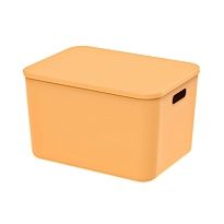 Ящик пластиковый вкладываемый желтый 410х305х245 мм во Владикавказе