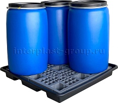 Поддон пластиковый для четырех бочек во Владикавказе Поддон пластиковый для четырех бочек во Владикавказе