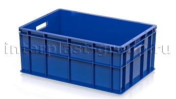 Ящик для молока, мяса, овощей и фруктов сплошной синий во Владикавказе